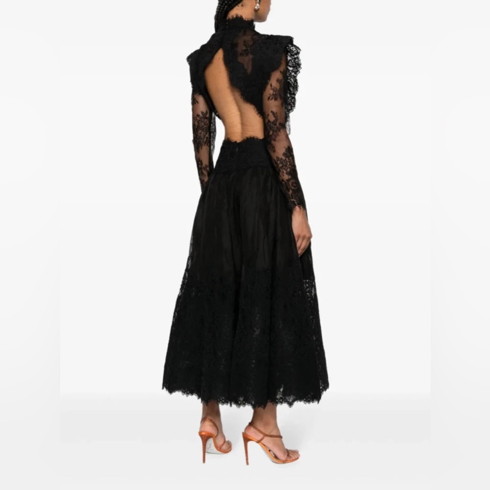 Zimmermann Runway Sensory Lace Linen and Silk Gown - Picture 14 of 16